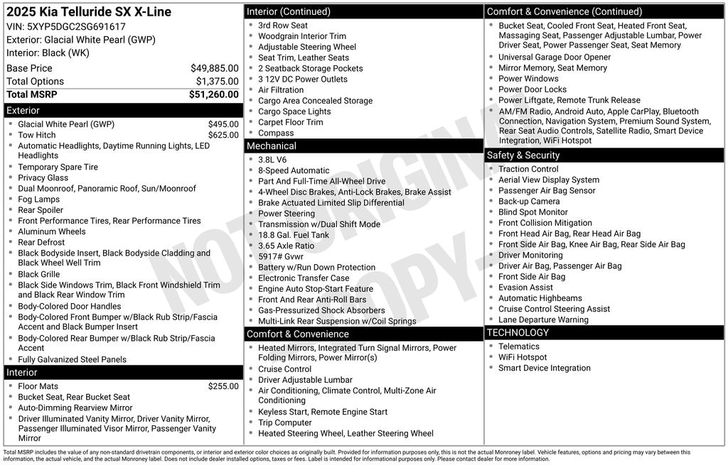 New 2025 Kia Telluride SX X-Line SUV