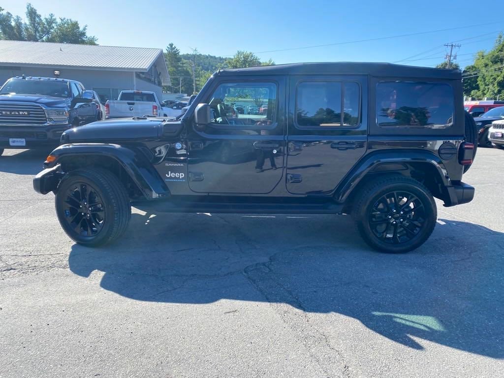 Used 2023 Jeep Wrangler 4xe Sahara 4XE with VIN 1C4JJXP60PW691042 for sale in Springfield, VT