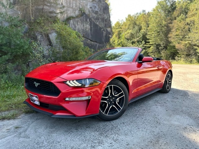 Used 2018 Ford Mustang EcoBoost with VIN 1FATP8UH3J5124751 for sale in Barre, VT