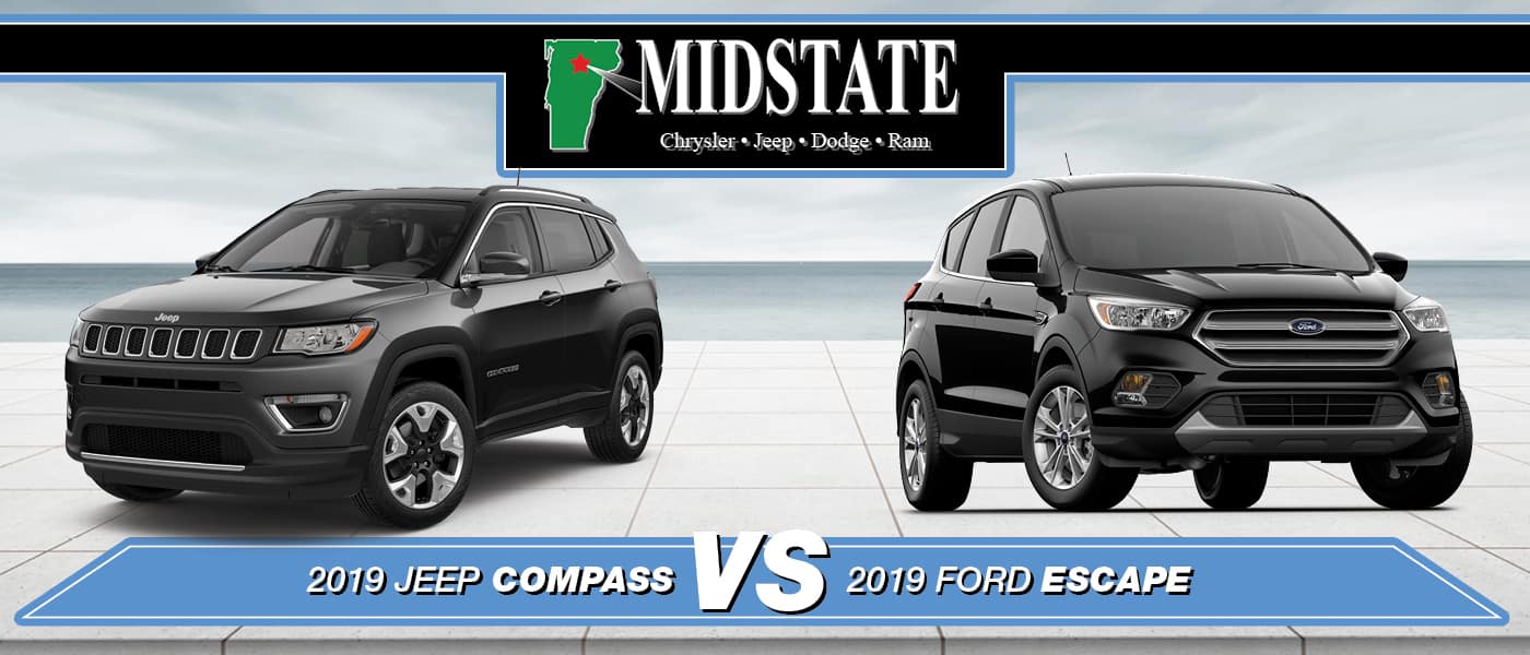 2019 Jeep Compass vs. 2019 Ford Escape in Barre, VT McGee Chrysler