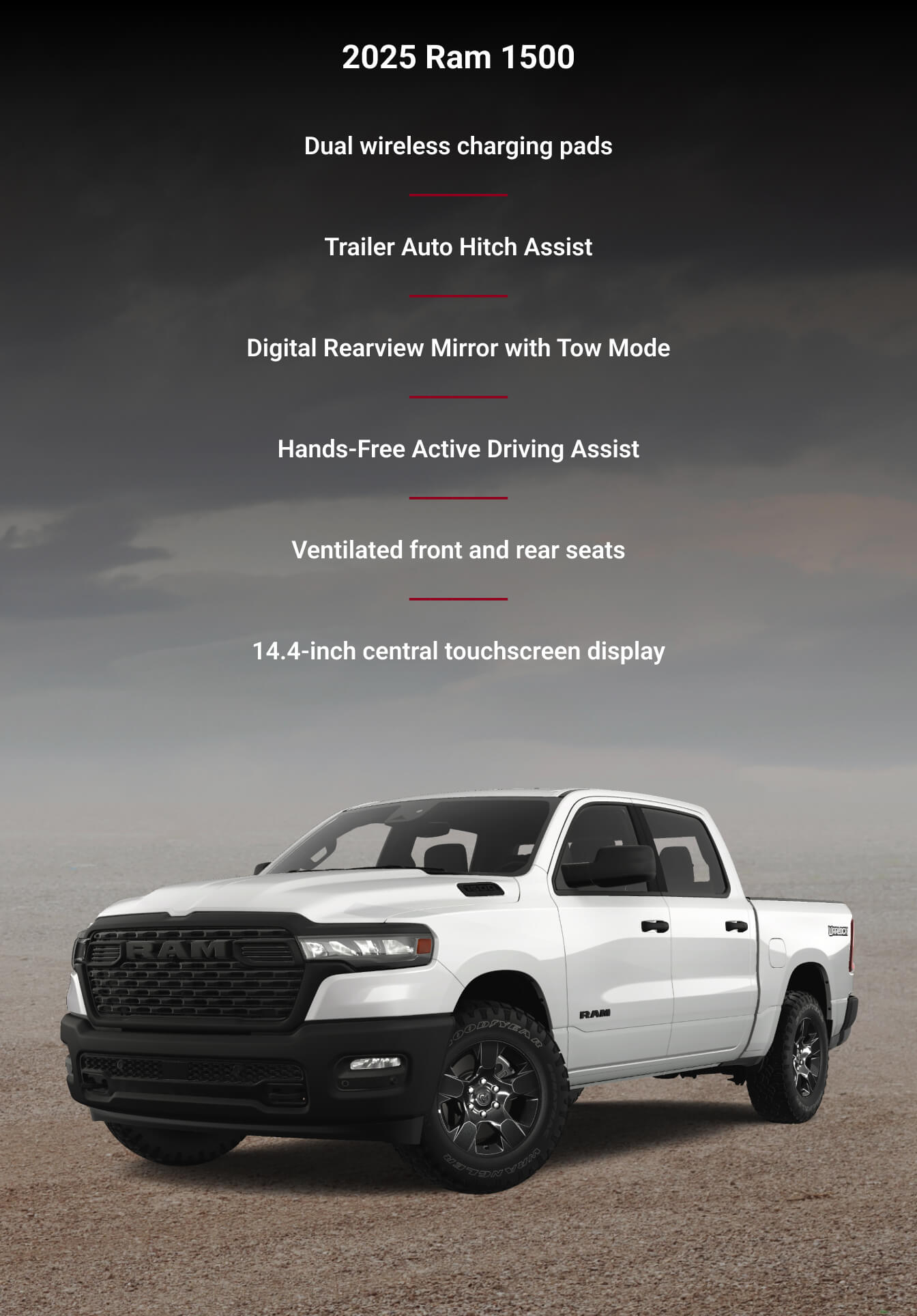 2025 Ram 1500 Warlock Crew Cab 4x4 in Bright White Clear Coat PW7