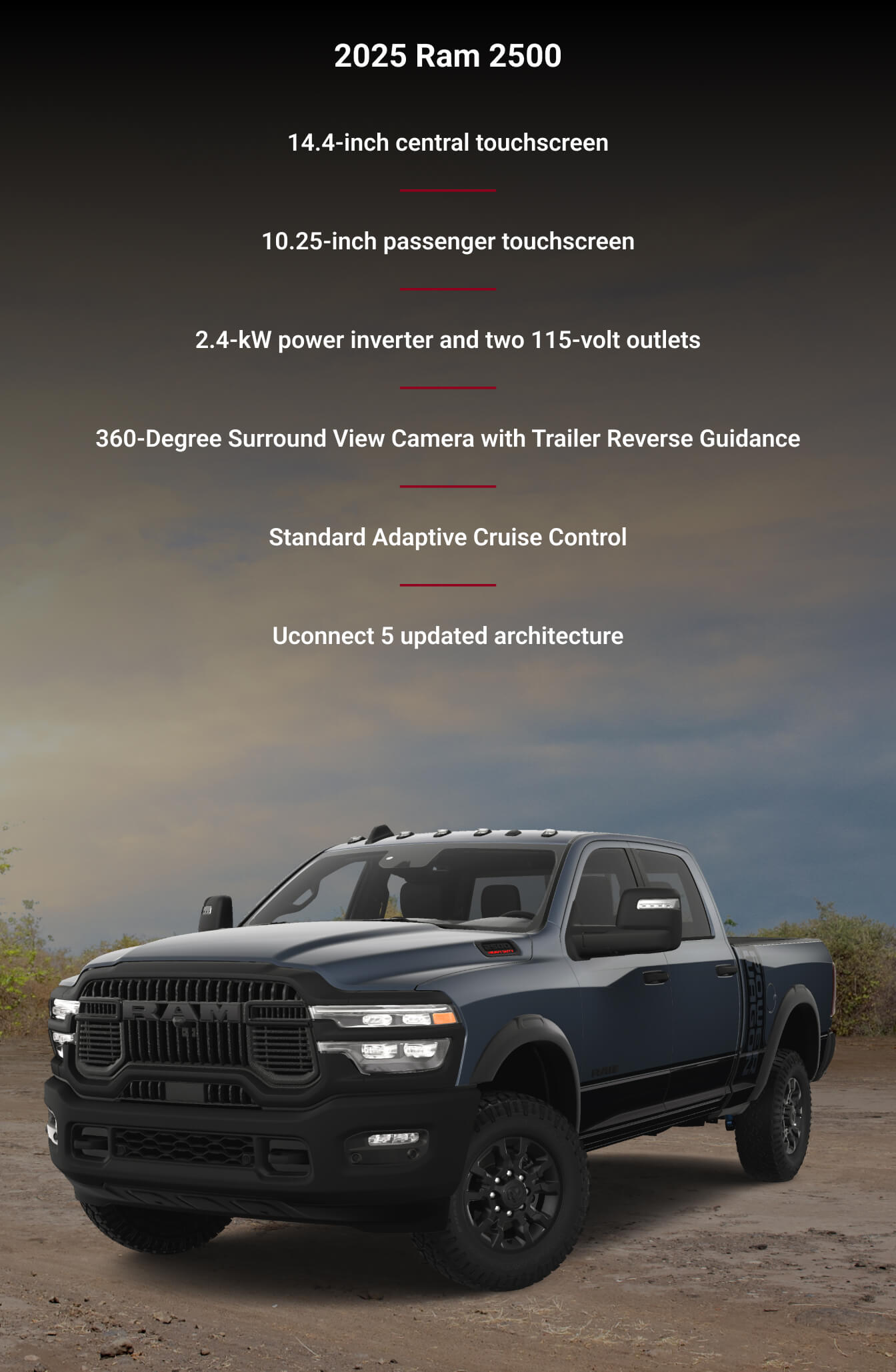 2025 Ram 2500 Power Wagon Crew Cab 4x4 in Forged Blue Metallic PCG