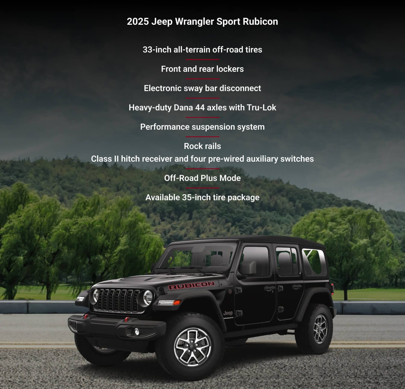 Jeep Wrangler 4-Door Rubicon in Black Clear Coat PX8