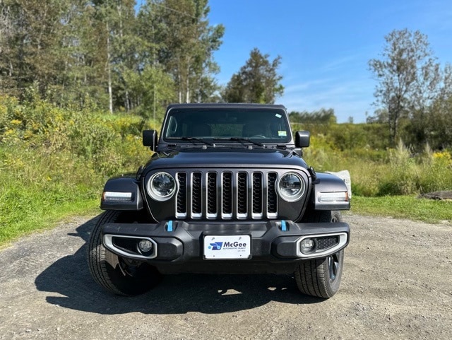 Used 2023 Jeep Wrangler 4xe Sahara 4XE with VIN 1C4JJXP62PW557116 for sale in Barre, VT