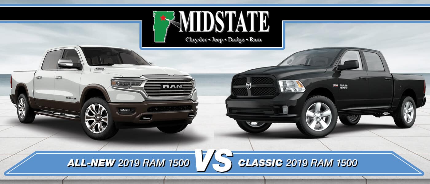 AllNew vs. Classic 2019 Ram 1500 Barre, VT McGee Chrysler Dodge