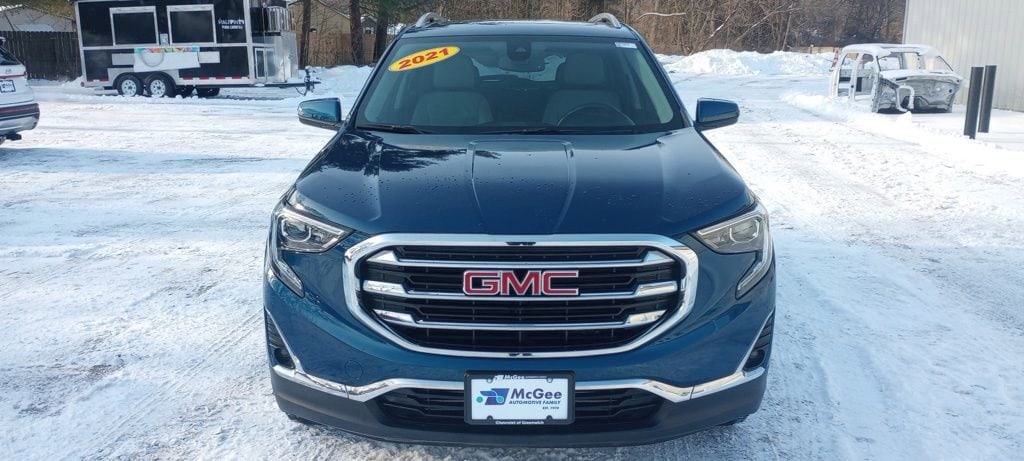 Used 2021 GMC Terrain SLT with VIN 3GKALVEV2ML344679 for sale in Greenwich, NY