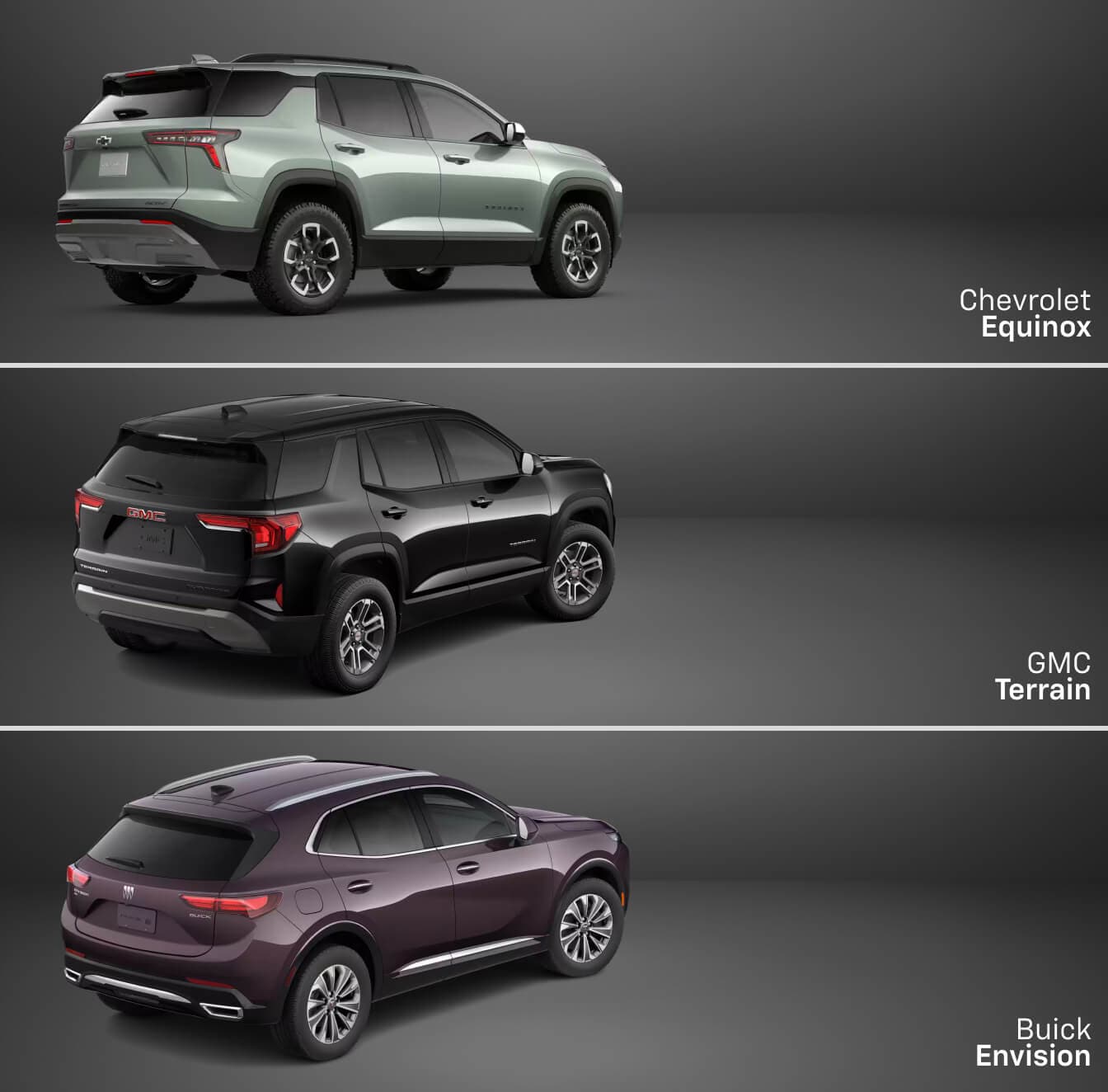 Chevy Equinox vs. Buick Envision vs. GMC Terrain: Which SUV Is Your Match?