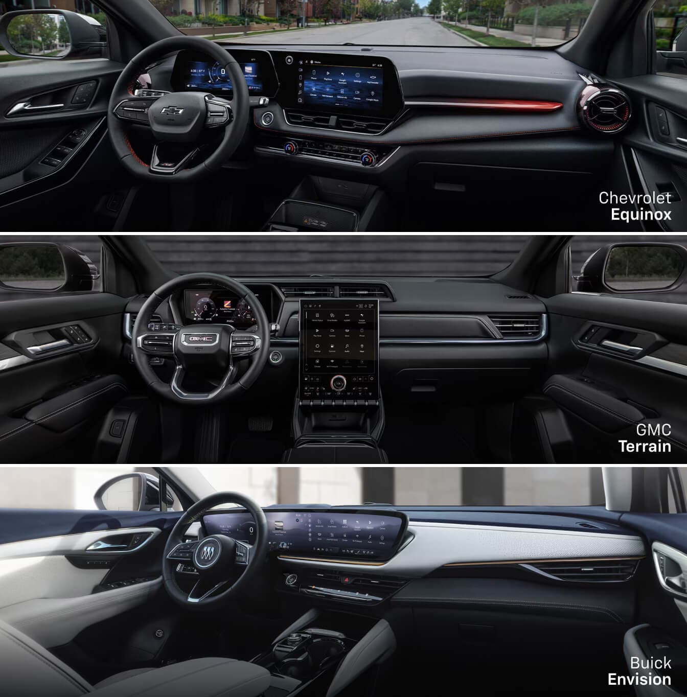 Chevy Equinox vs. GMC Terrain vs. Buick Envision Safety Feature Overview
