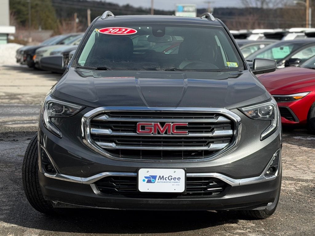 Used 2021 GMC Terrain SLT with VIN 3GKALVEV9ML366579 for sale in Barre, VT