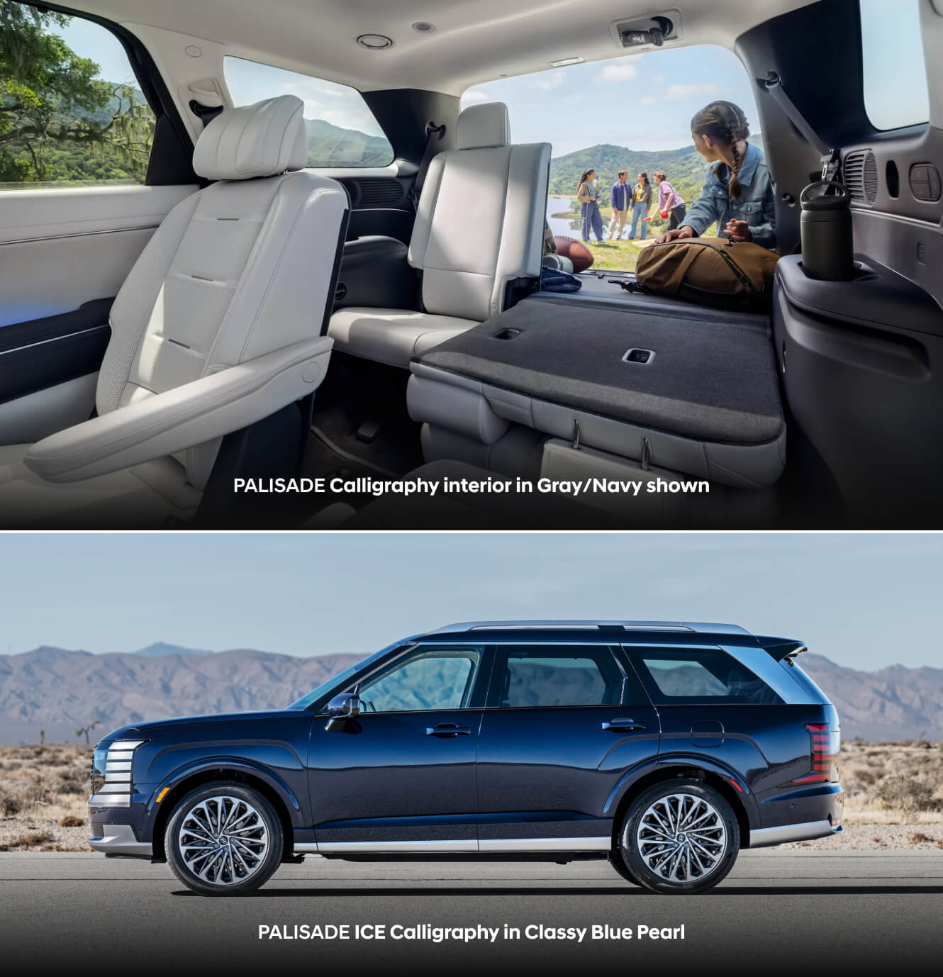 Interior and exterior of the 2026 Hyundai Palisade Calligraphy