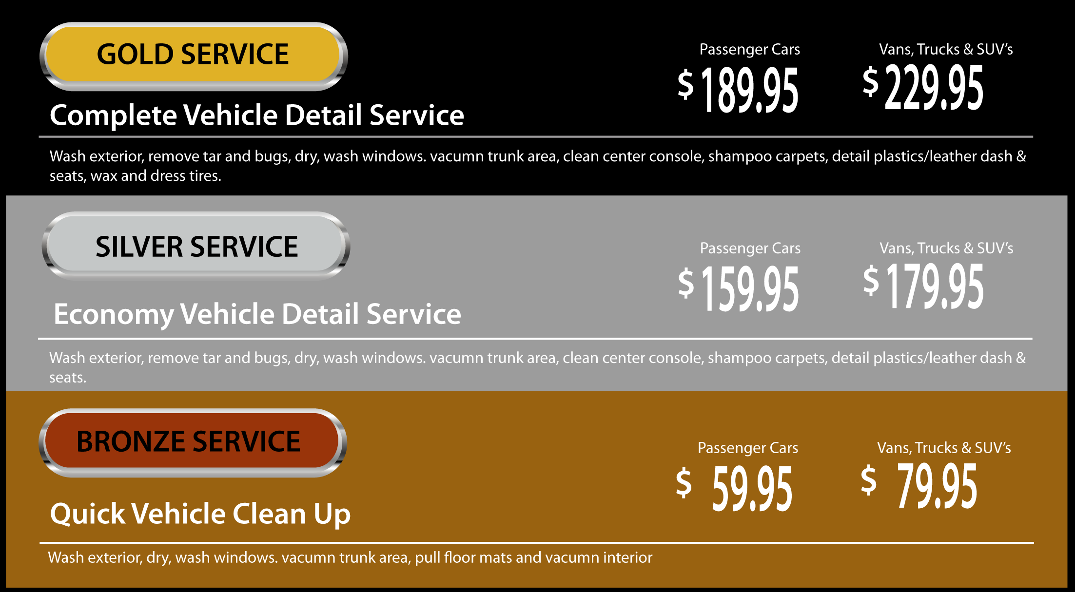 Vehicle Reconditioning & Detailing Services in Barre Vermont McGee