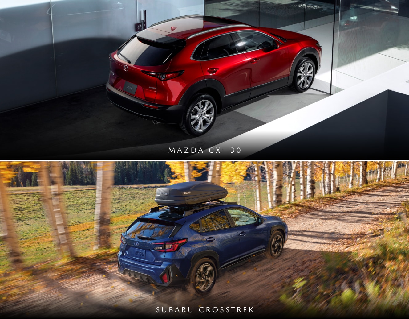 2025 Mazda CX-30 vs. Subaru Crosstrek Specs