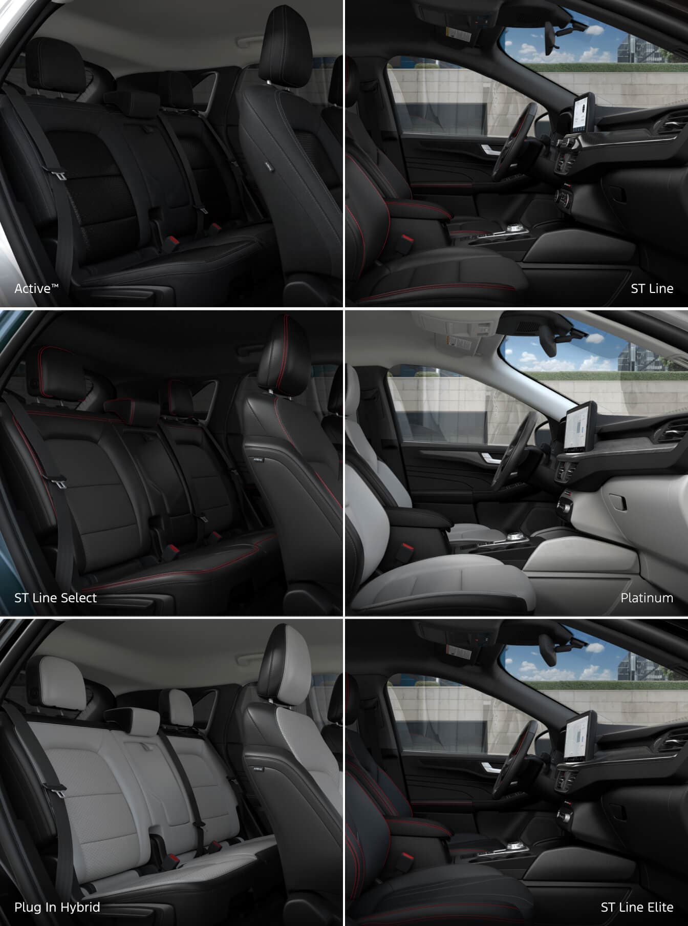 Ford Escape Interior by Trim Level