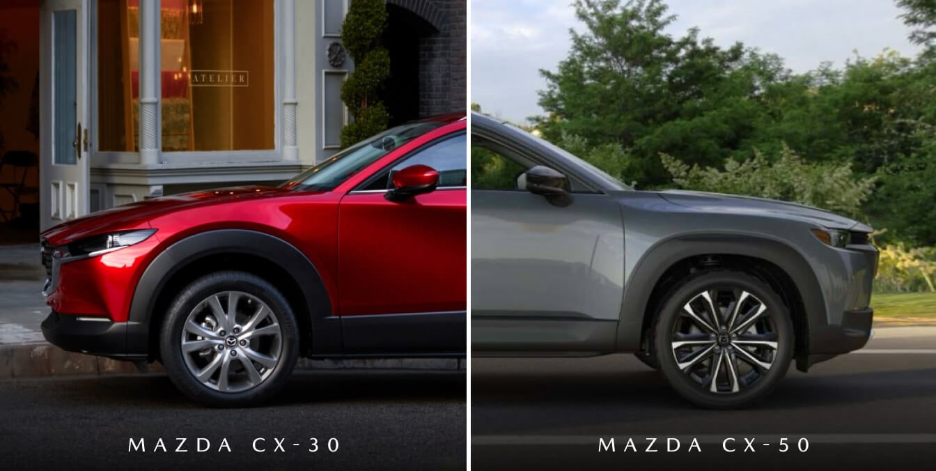 Compare the Mazda CX-30 vs. Mazda CX-50 in Person