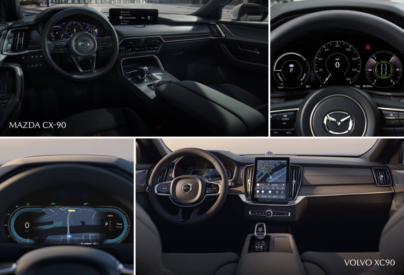 Mazda CX-90 vs. Volvo XC90 Trims: Get the Most for Your Money