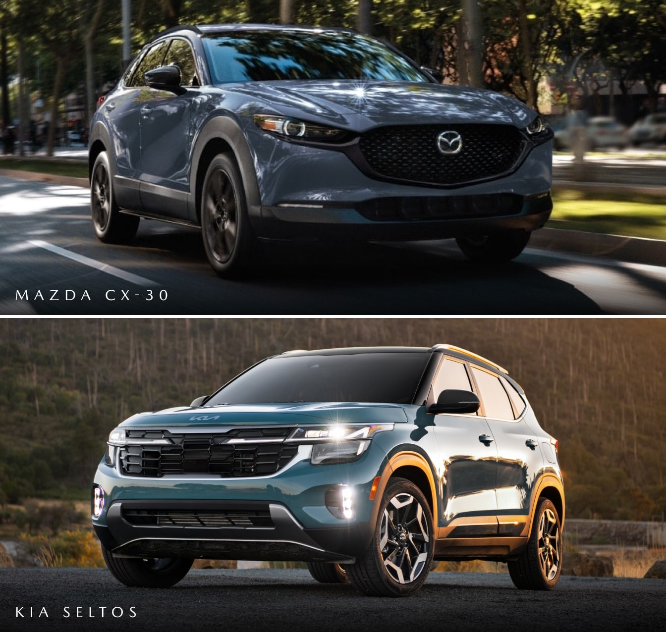Mazda CX-30 vs. Kia Seltos Specs
