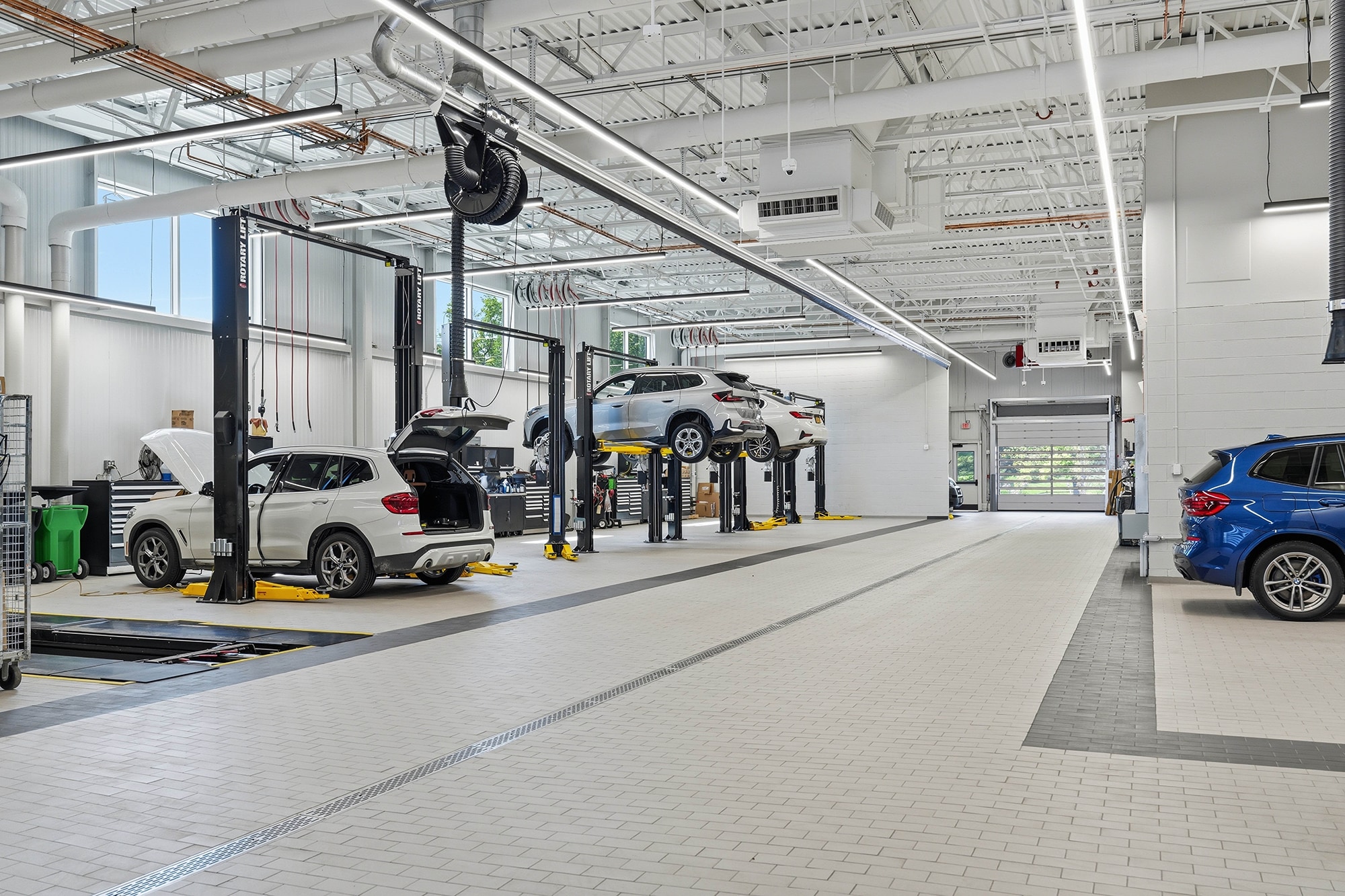 Service drive at BMW of Lenox in Lenox, Massachusetts