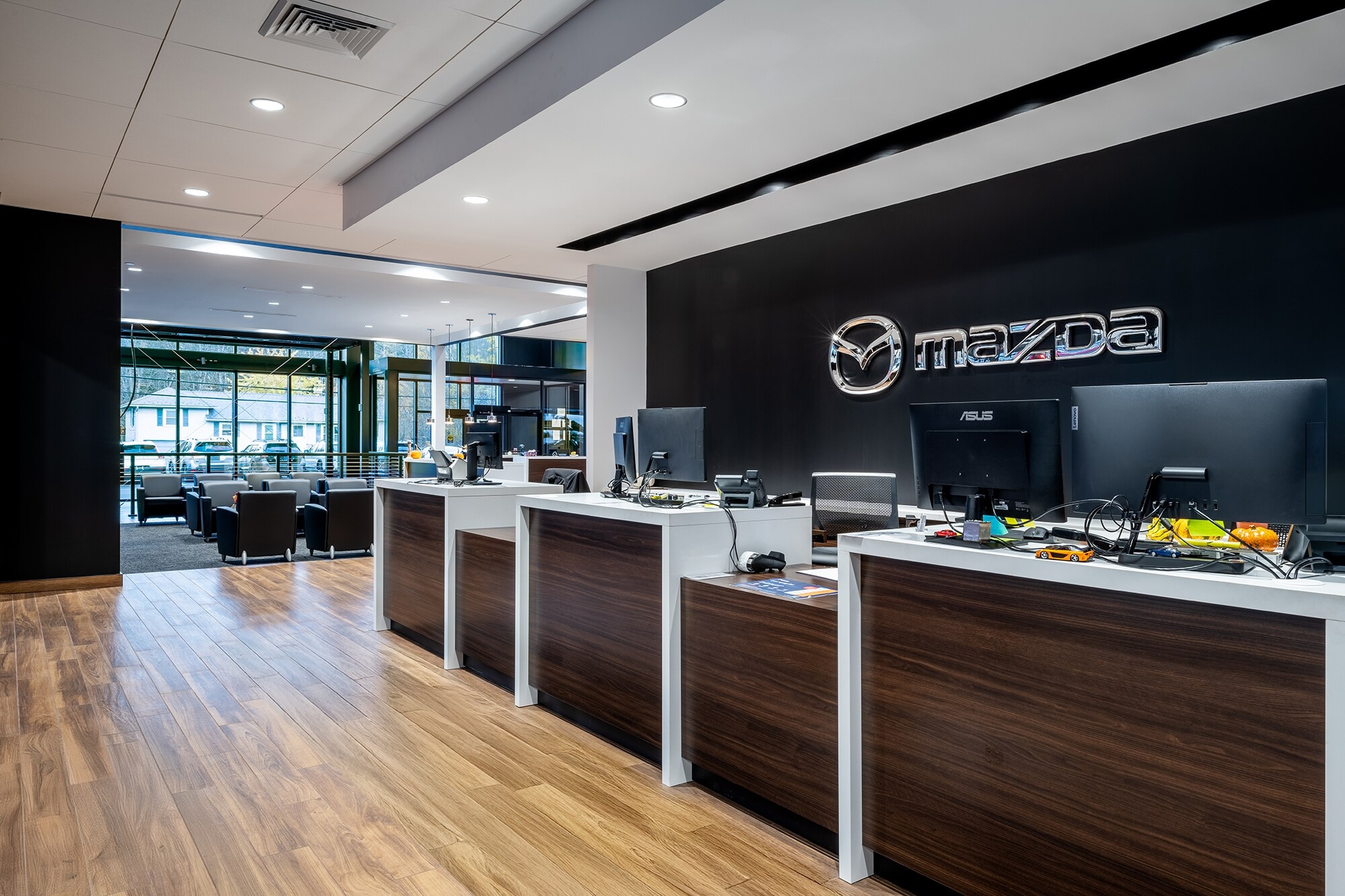 Parts counter at McGee Mazda Claremont in Claremont, New Hampshire