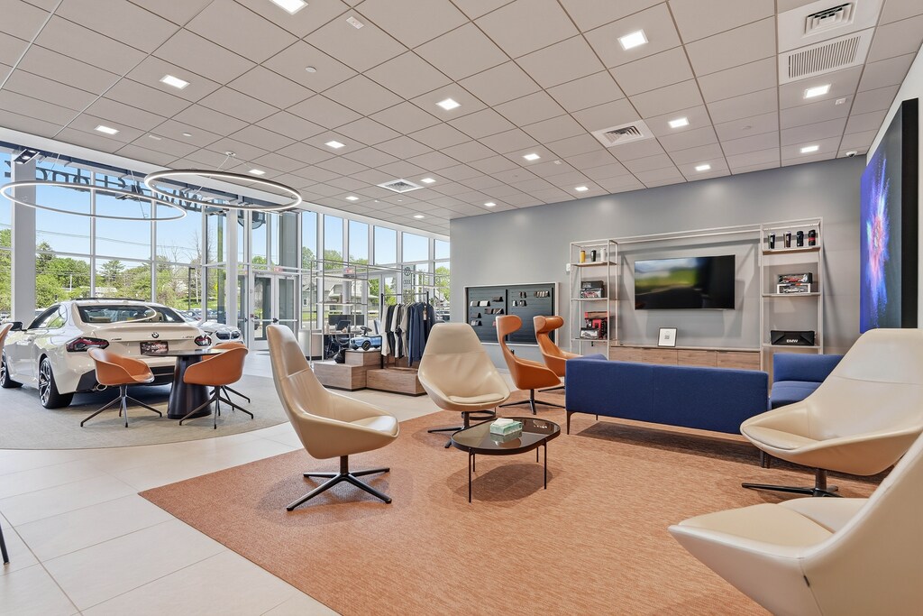 Customer waiting lounge at BMW of Lenox, Massachusetts