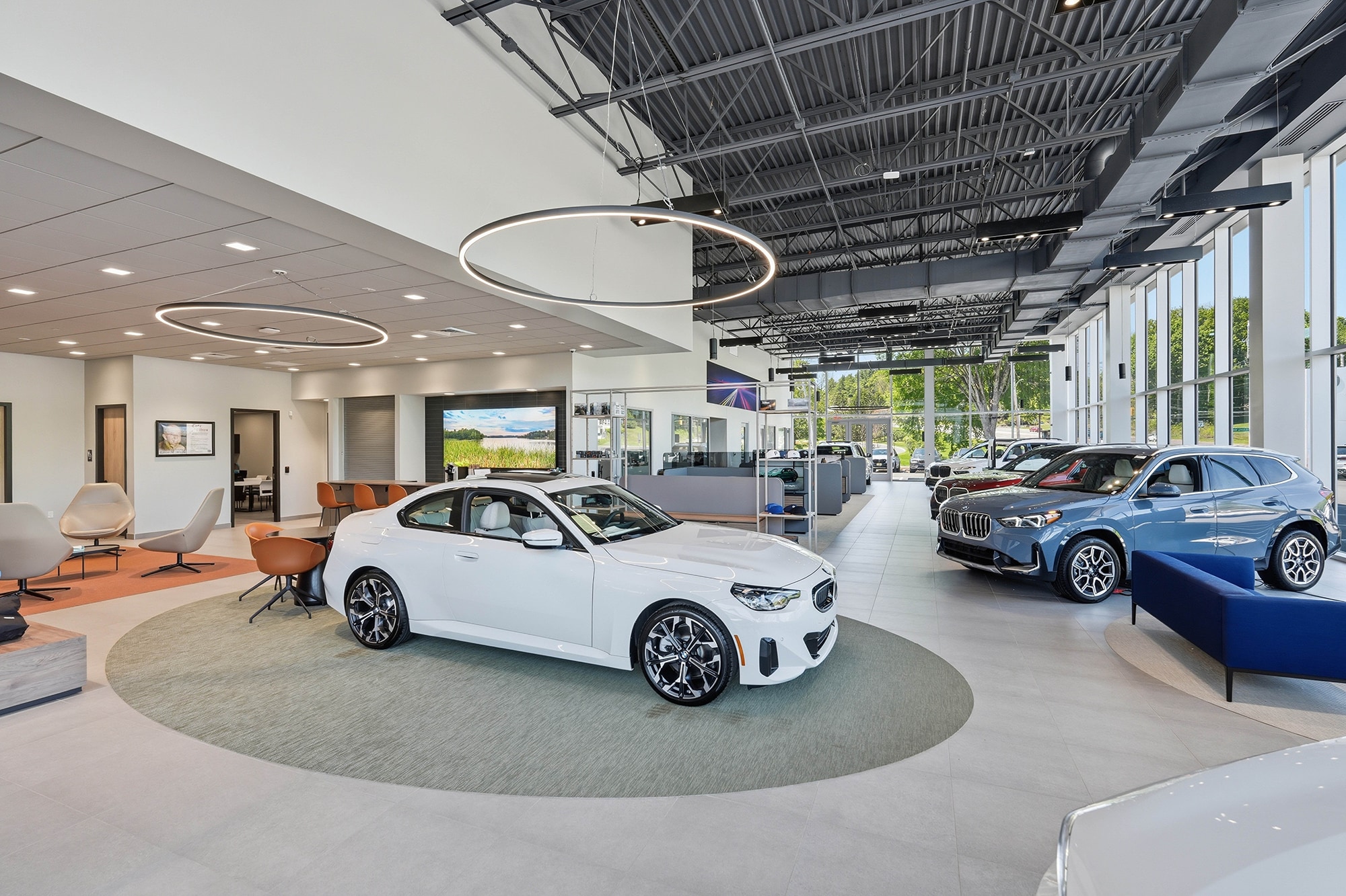 Showroom interior at BMW of Lenox in Lenox, Massachusetts
