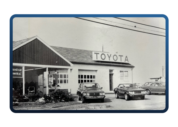 The original McGee Toyota dealership in Falmouth, Massachusetts