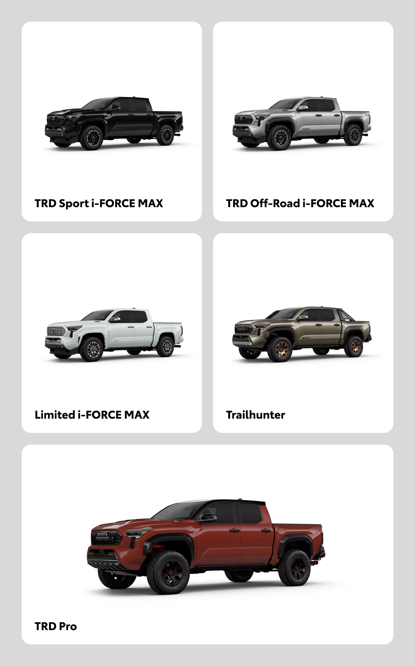 Explore Toyota Tacoma Trim Levels