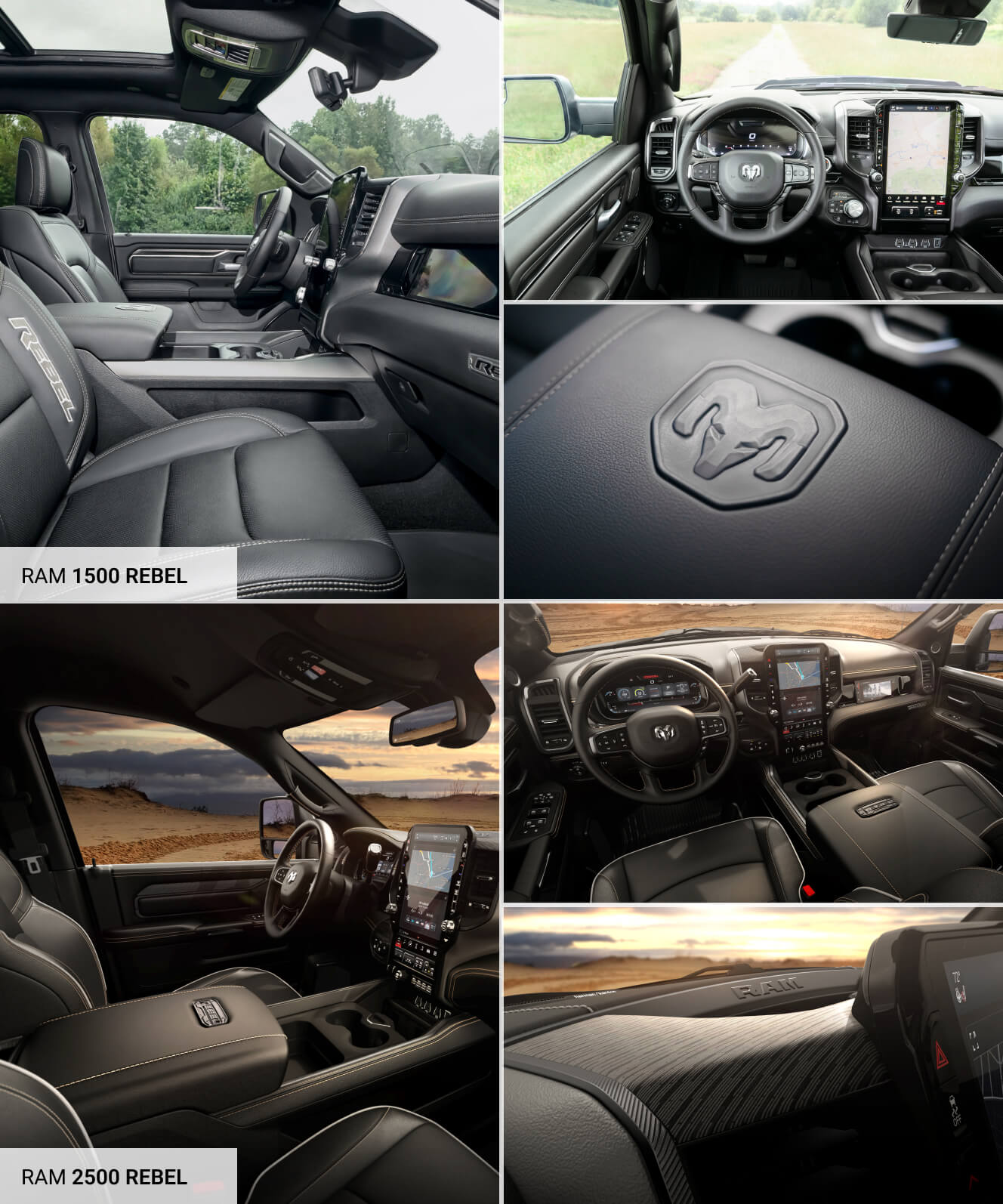 Ram 2500 vs. Ram 1500 Interior Features
