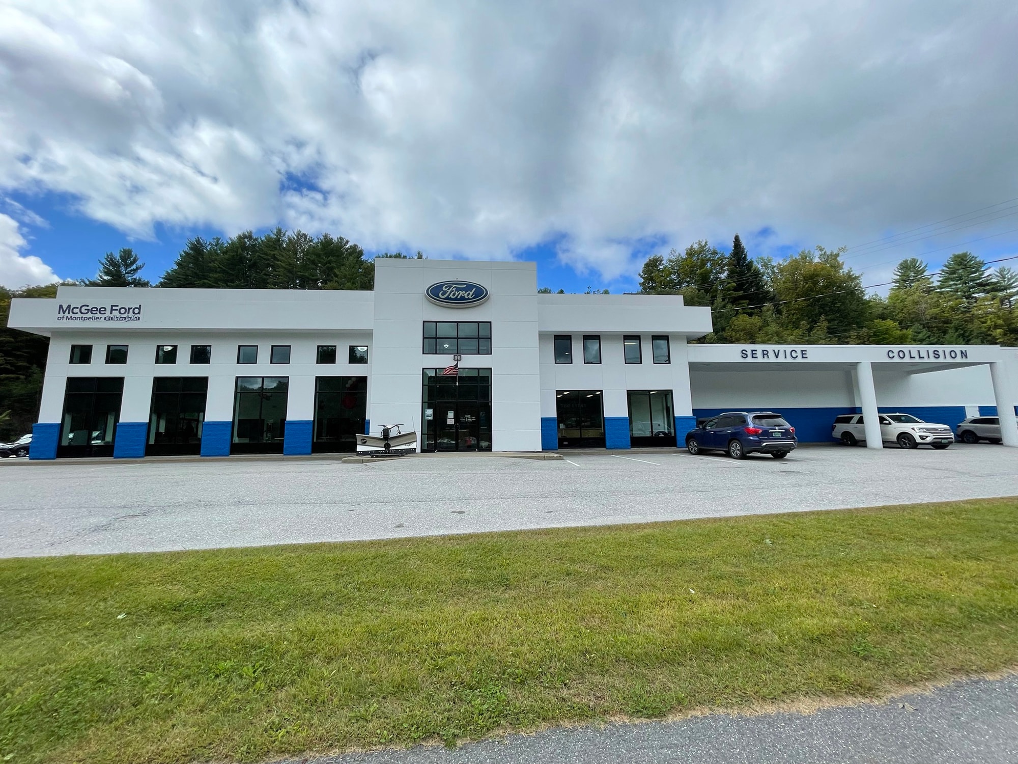 Exterior of McGee Ford of Montpelier at 265 River Street in Montpelier, Vermont