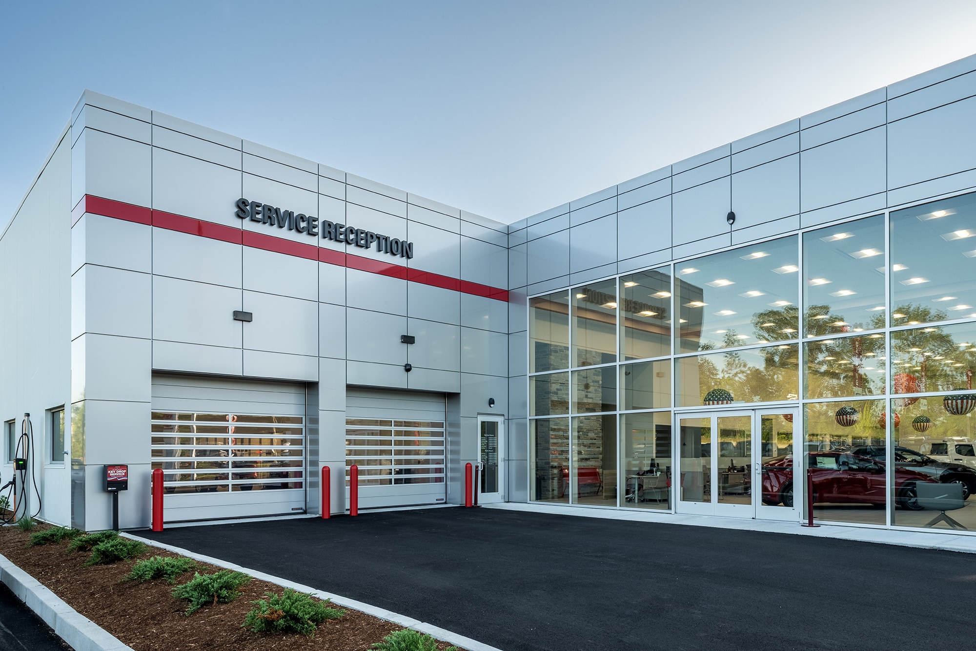 Service drive at McGee Toyota of Putnam in Putnam, Connecticut