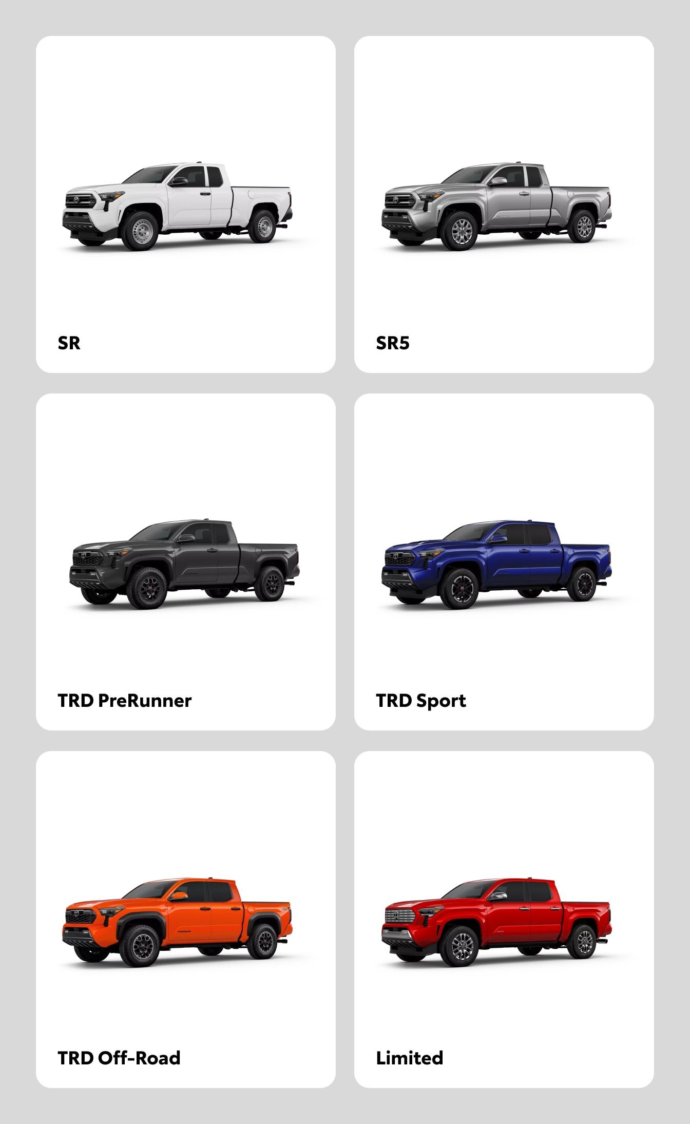 Explore Toyota Tacoma Trim Levels