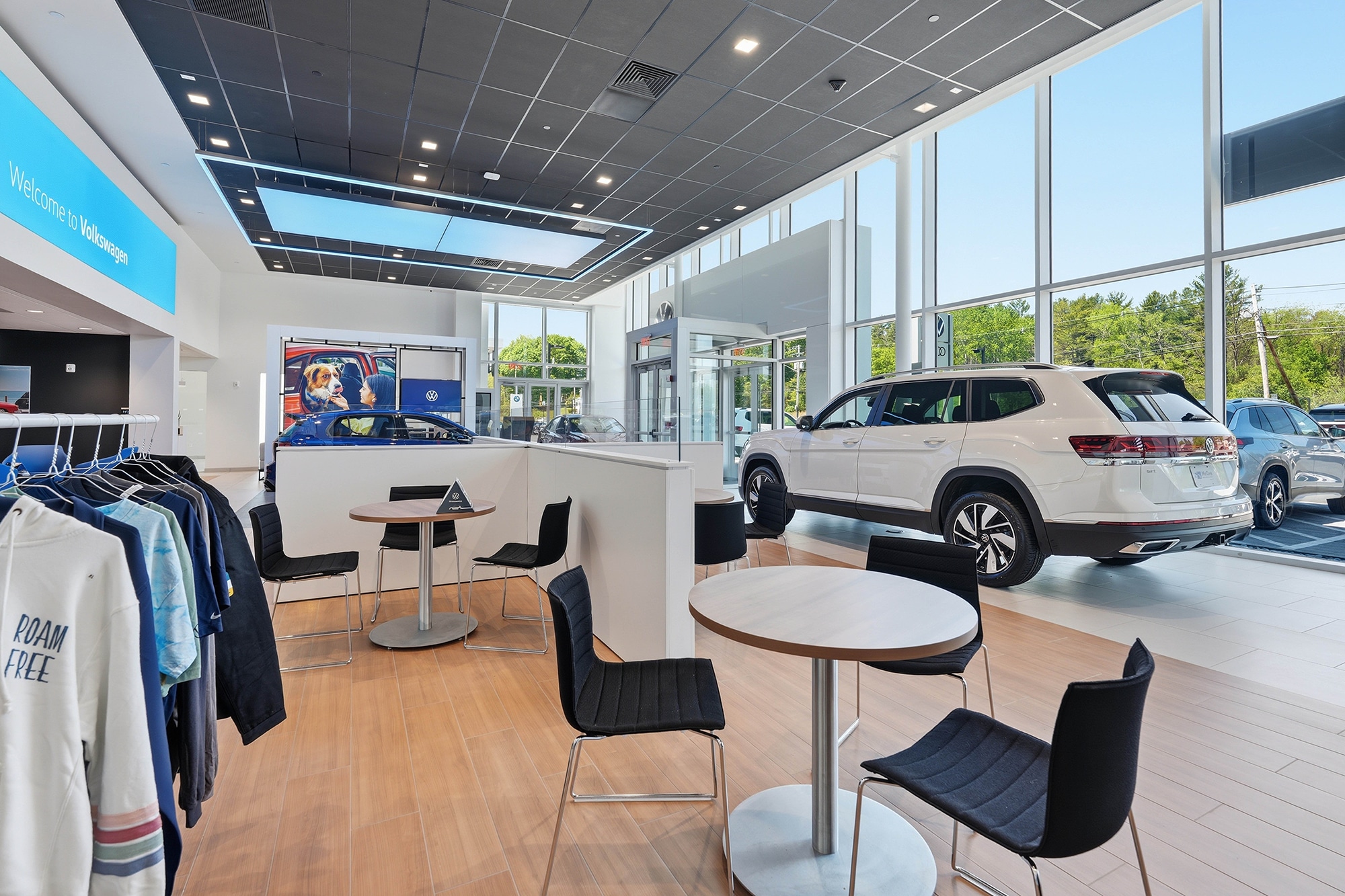 Showroom interior at Volkswagen Lenox in Lenox, Massachusetts