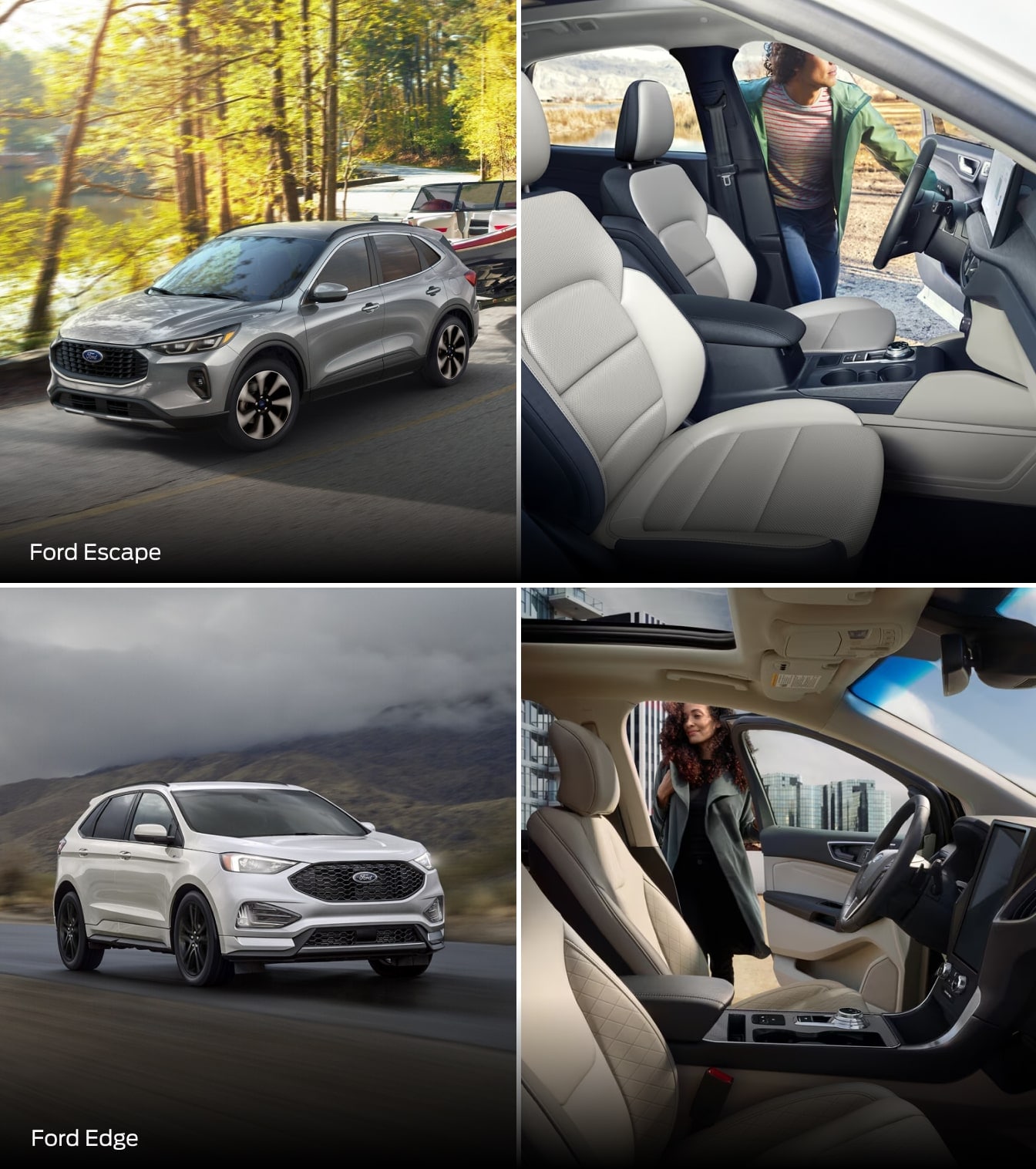 Ford Escape vs. Ford Edge Interior & Exterior Dimensions