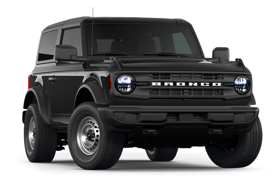 A black Ford Bronco