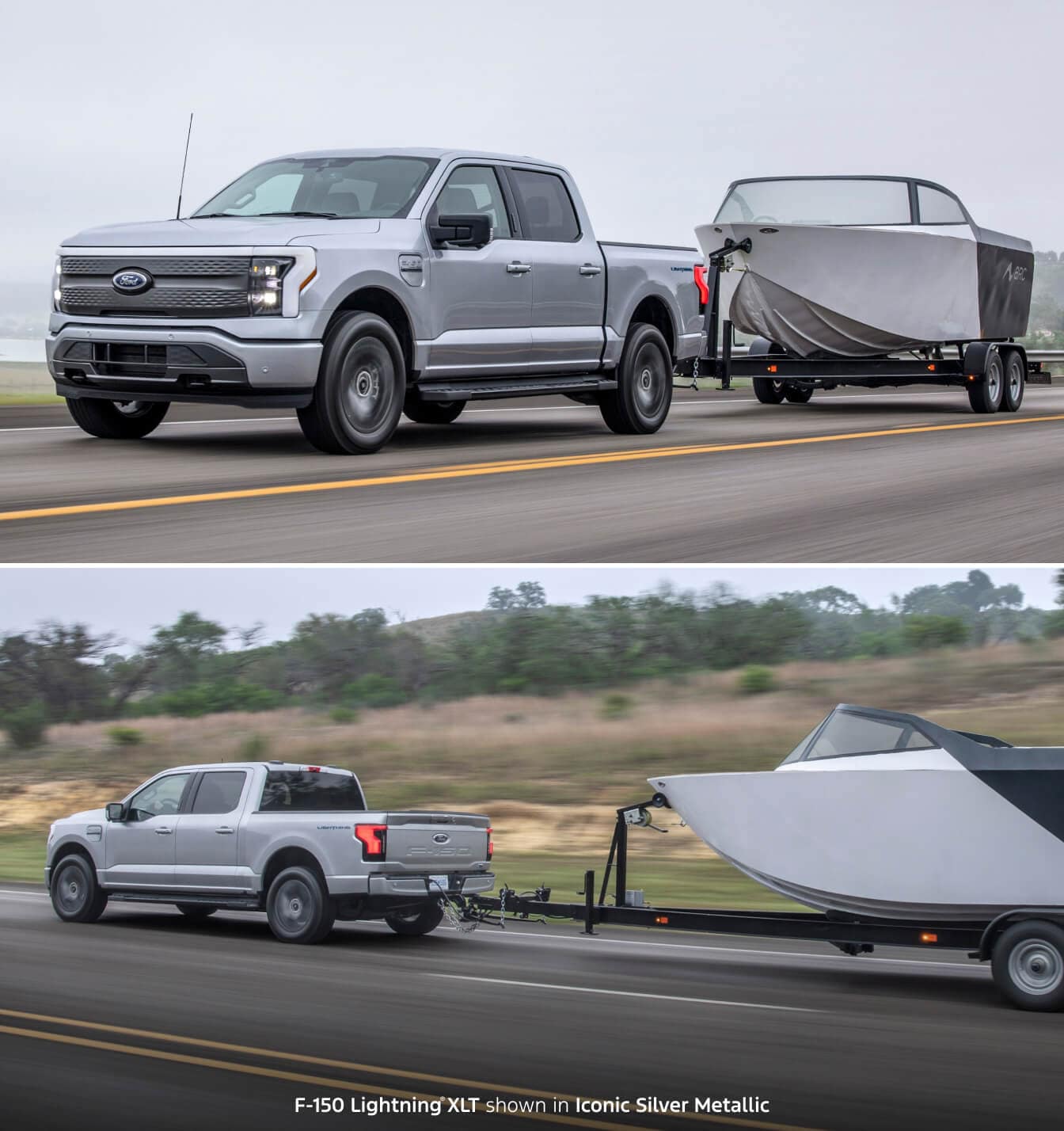 F-150 Lightning XLT shown in Iconic Silver Metallic