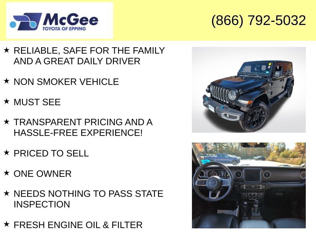 Used 2023 Jeep Wrangler 4xe Sahara 4xe SUV