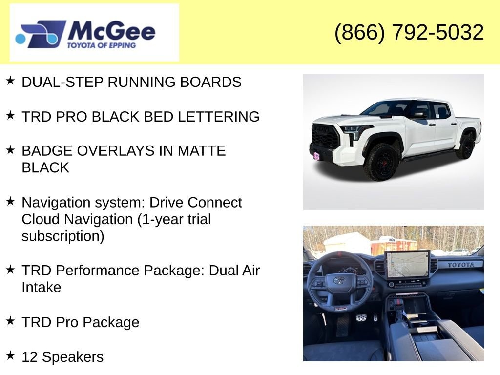 New 2026 Toyota Tundra i-FORCE MAX TRD Pro TRD PRO 5.5