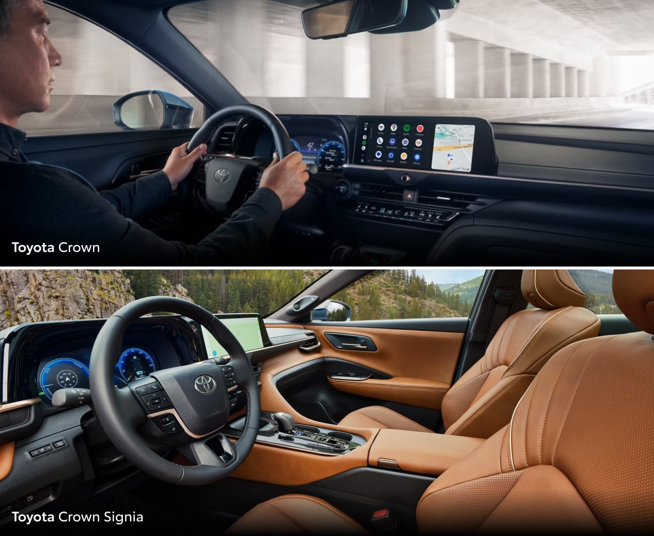 Toyota Crown vs. Toyota Crown Signia Interior