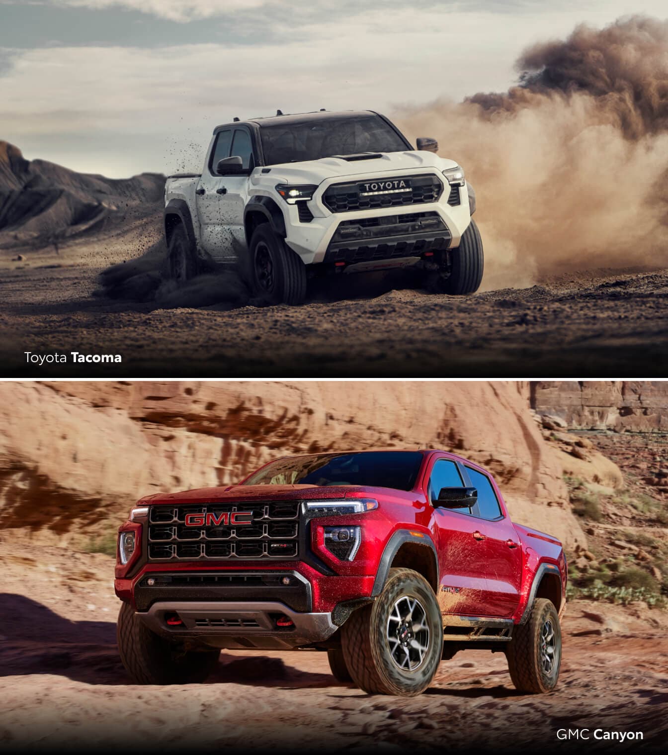 Toyota Tacoma vs. GMC Canyon Specs & Performance