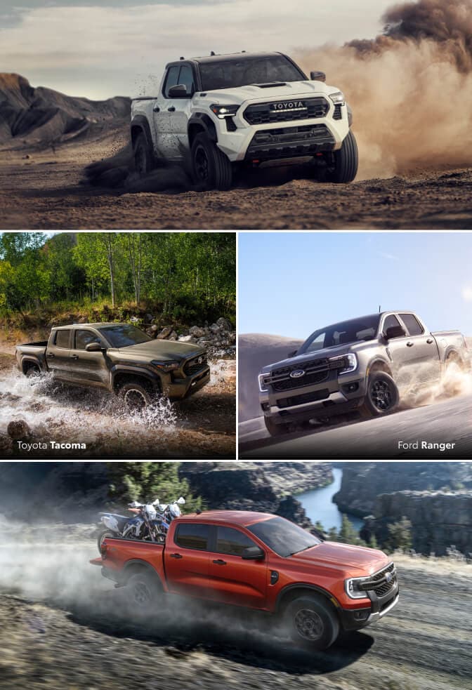 Comparing the 2025 Toyota Tacoma vs. Ford Ranger