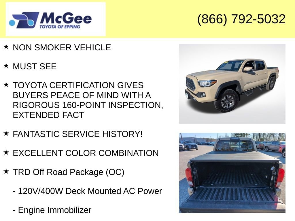 Used 2019 Toyota Tacoma TRD Off-Road Truck Double Cab