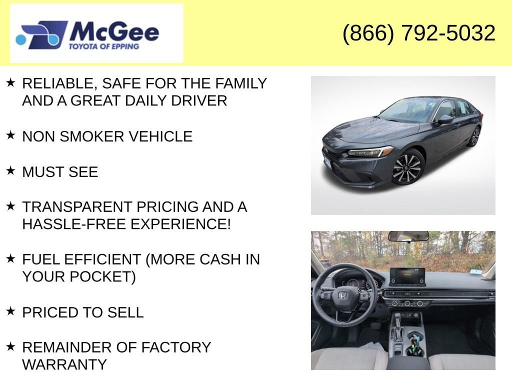 Used 2023 Honda Civic EX Sedan