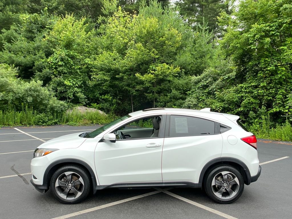 Used 2018 Honda HR-V EX-L with VIN 3CZRU6H7XJM700259 for sale in Hanover, MA