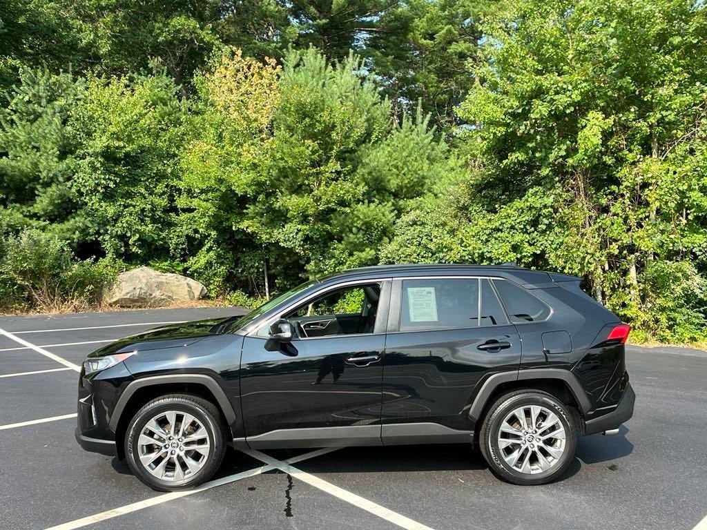 Used 2021 Toyota RAV4 XLE Premium with VIN 2T3A1RFV0MW180722 for sale in Hanover, MA