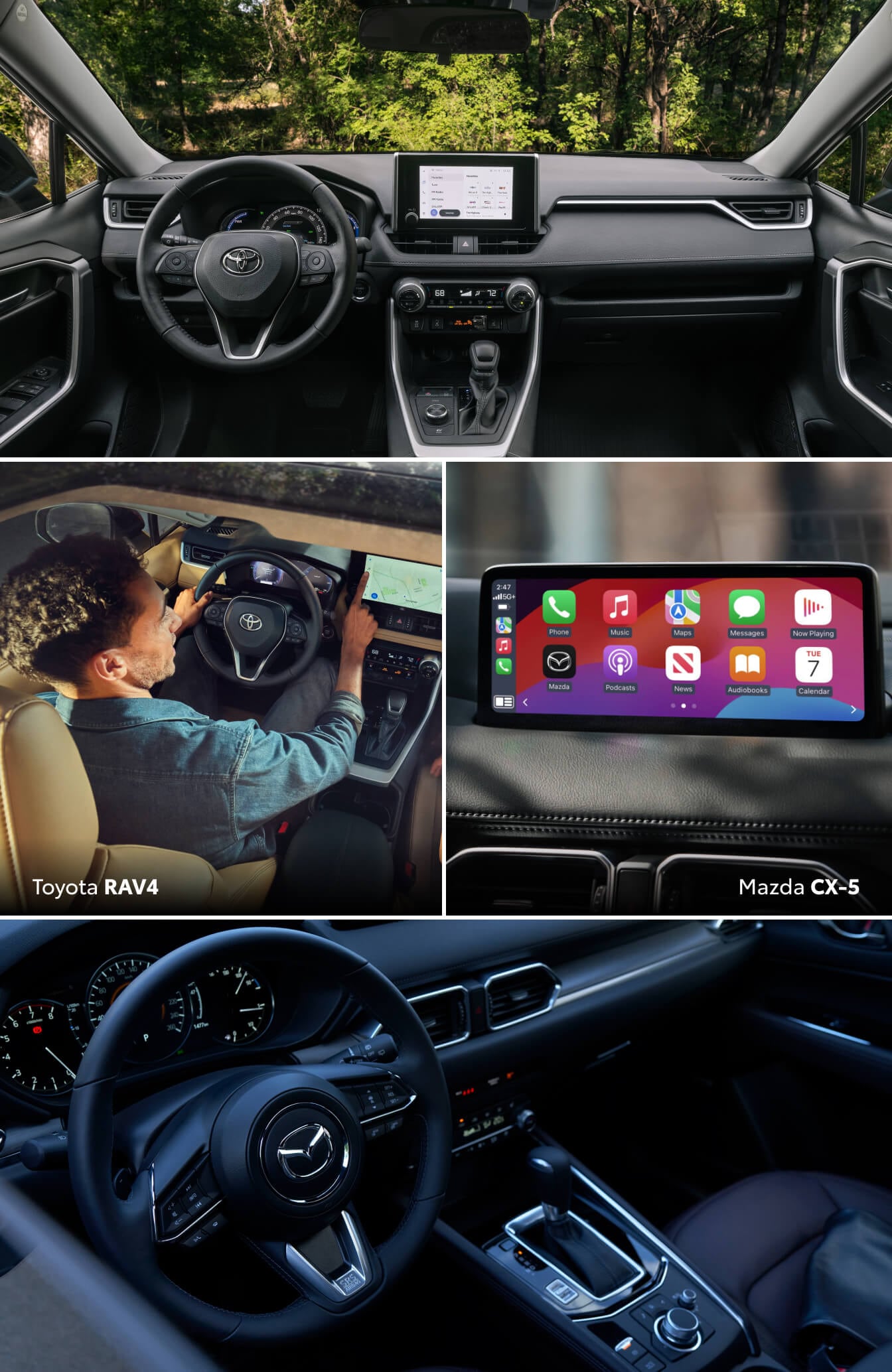 Toyota RAV4 vs. Mazda CX-5 Interior and Comfort
