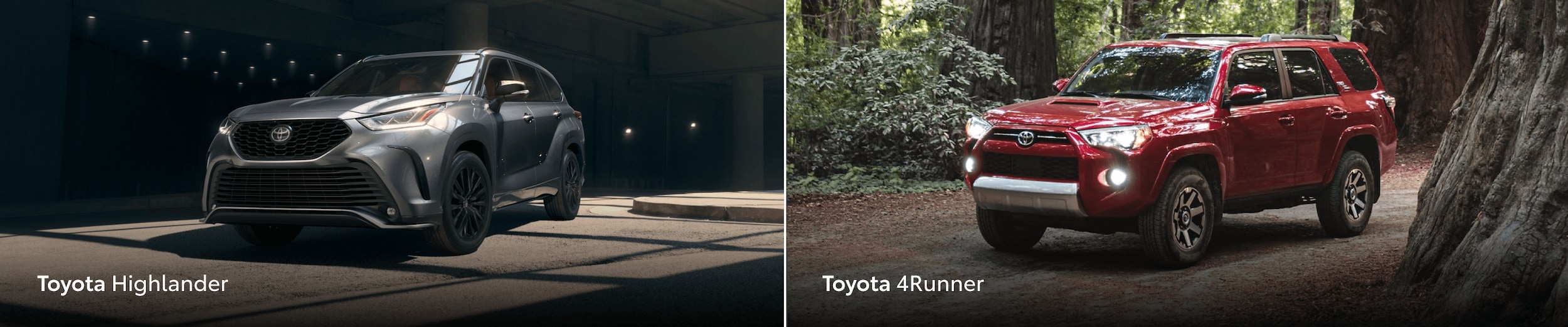 toyota 4runner vs toyota highlander images