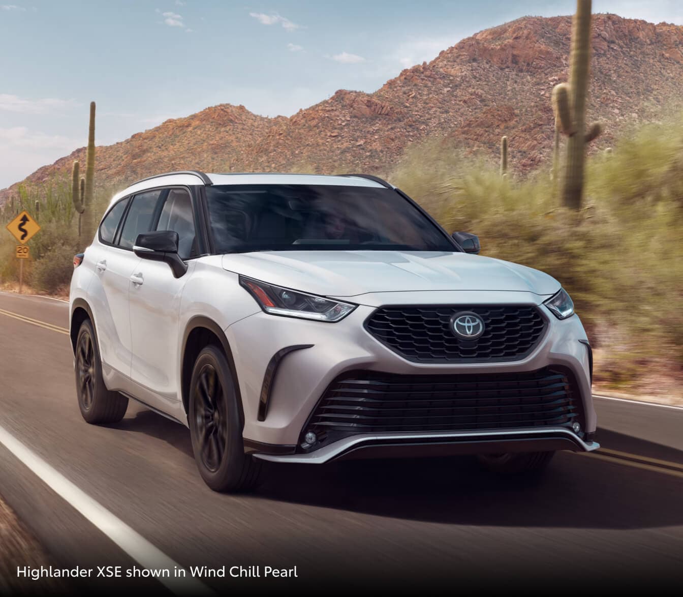 Highlander XSE shown in Wind Chill Pearl