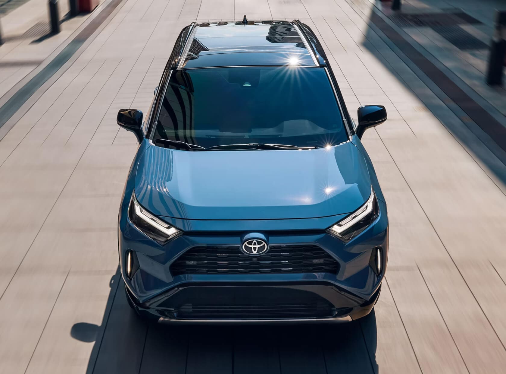 Toyota RAV4 Hybrid XSE in Cavalry Blue with a Black Metallic Roof