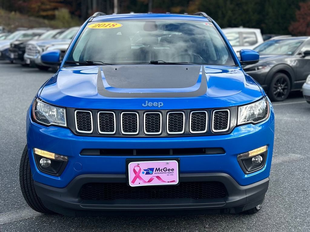 Used 2018 Jeep Compass Latitude with VIN 3C4NJDBB3JT207639 for sale in Claremont, NH