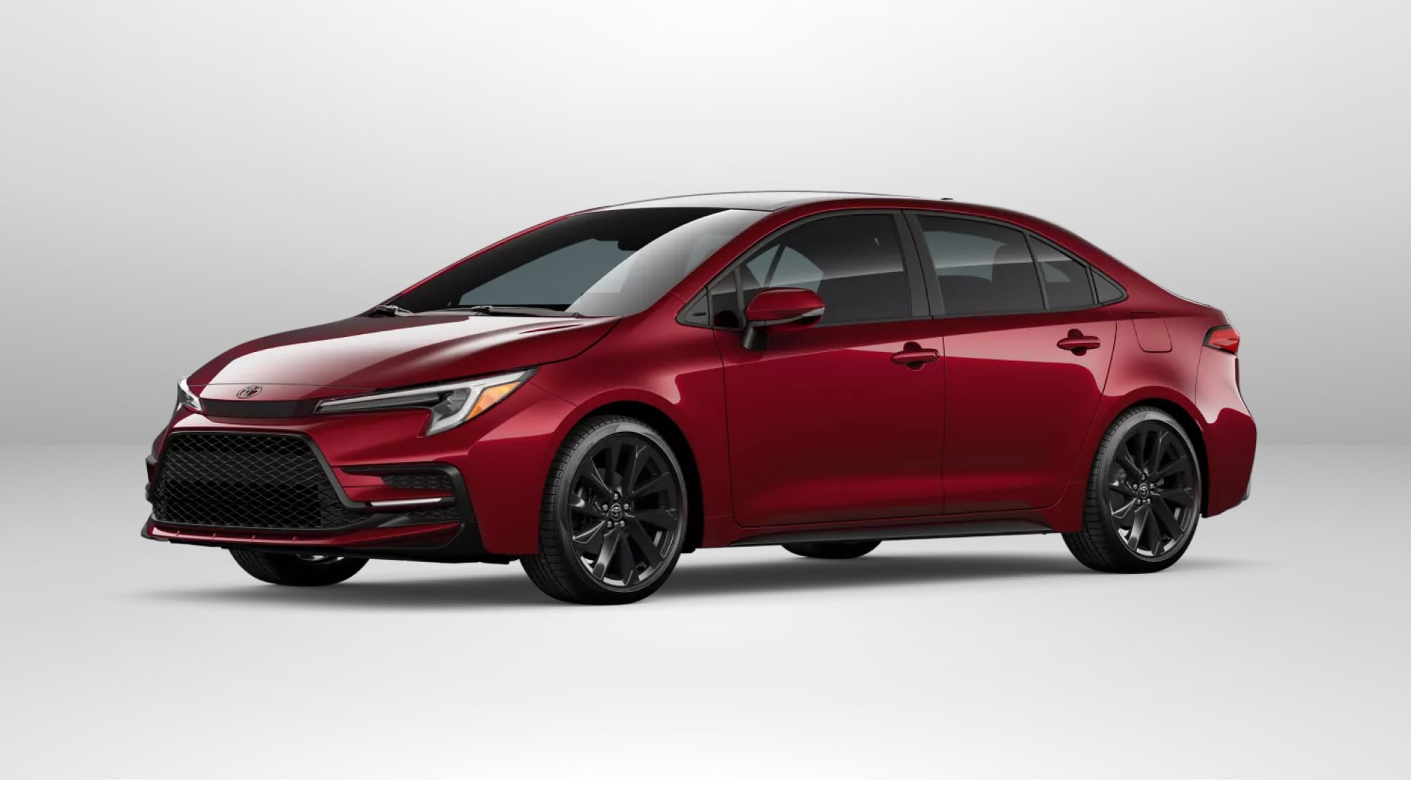 Toyota Corolla Exterior Paint Color: Ruby Flare pearl w Midnight Black Metallic Roof