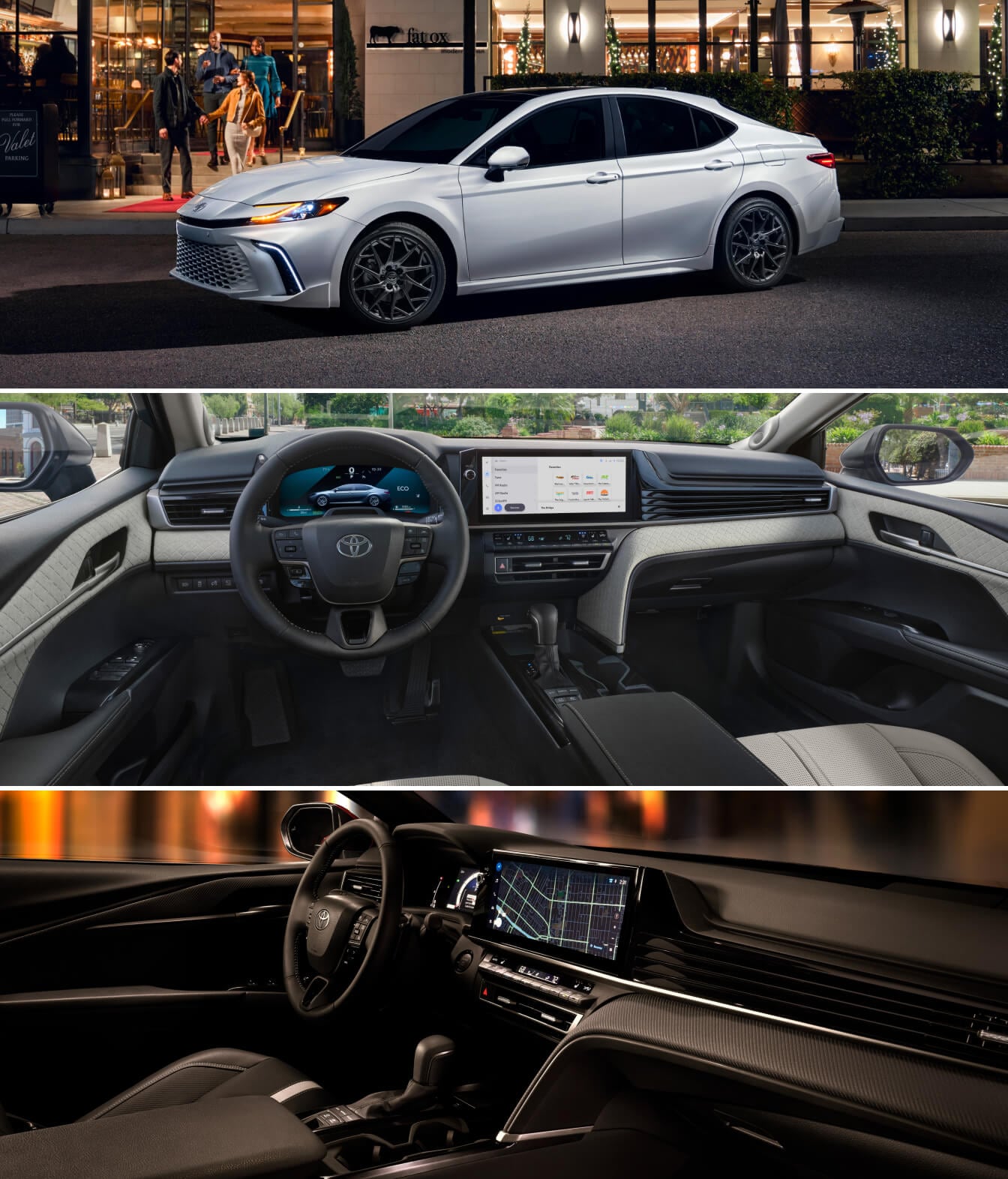 MY25 CAMRY HYBRID XSE in WIND CHILL PEARL, MY25 CAMRY HYBRID XLE INTERIOR (NO COLOR SPECIFIED), MY25 CAMRY HYBRID SE INTERIOR IN BLACK
